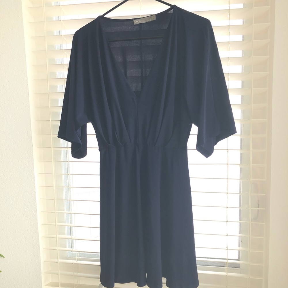 Navy blue mini dress